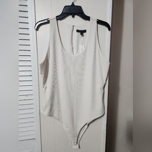 Off-white Ribbed Bodysuit